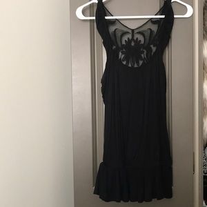 Black sleeveless top with back detail